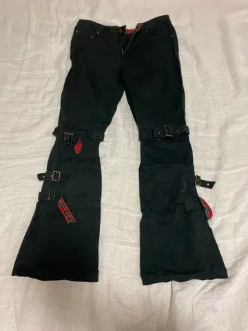 헤이세이 갸루 네오 그런지 기믹 archive 플레어 팬츠 로우라이즈