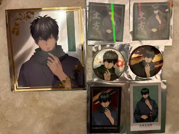 은혼 부시로드 히지카타 캔뱃지 사진풍 카드 특전 클리어 색지