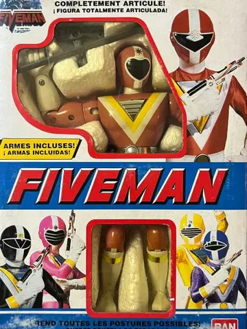 초 레어 지구전대 파이브맨 핑크 슈퍼 결투 포즈 피규어