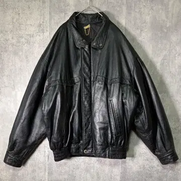 최고급 이탈리아제 가죽 자켓 블랙 천연 가죽 충전솜 안감 올 패턴