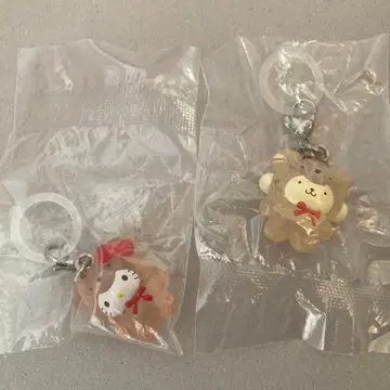 라떼곰 메지루시 액세서리 키티 폼폼푸딩 2세트