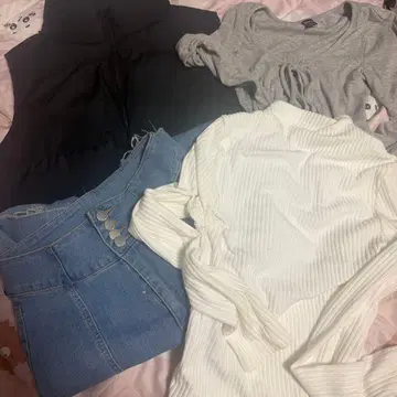 갸루 스타일 여성용 셋업 블랙 베스트 그레이 화이트 상의 ZARA