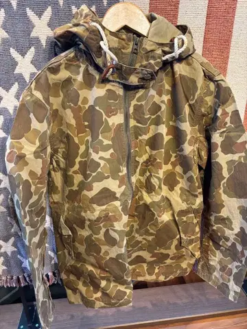 FOB factory 카모 무늬 마린 후드티