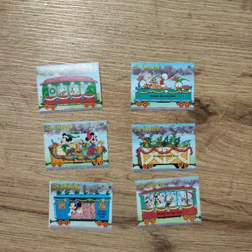디즈니 크리스마스 기차 외국 우표 세트