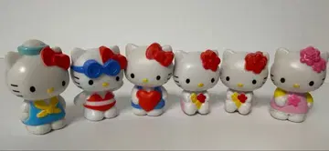 헬로키티 플라스틱 피규어 6개 세트