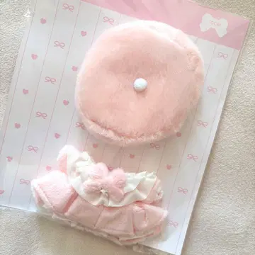 10cm 새상품 솜인형 옷 무속성 옷 갈아입기 봉제 인형 의류 핑크