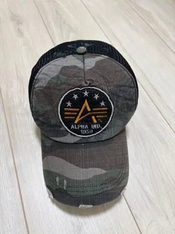 ALPHA INDUSTRIES 카모플라쥬 캡