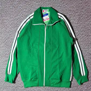 택 포함 데드 잠자리 쇼와 레트로 트랙 자켓 L 상당 그린