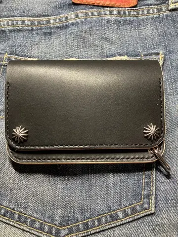 숏 트래커 지갑 언덕 염색 차심 아메카지 스터드