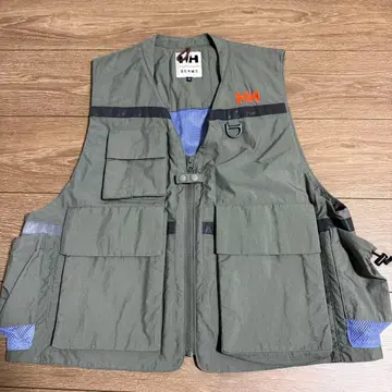 BEAMS x HELLY HANSEN 낚시용 조끼 M 그레이