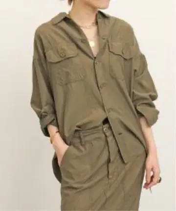 REMI RELIEF 밀리터리 셔츠