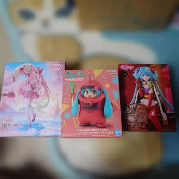 하츠네 미쿠 벚꽃 미쿠 AMP+ 피규어 3체 세트 비1