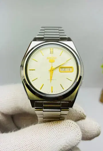 빈티지 세이코5 자동 손목시계