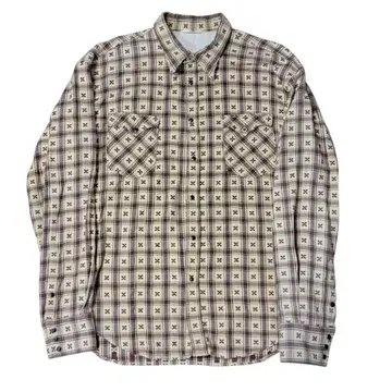 45R R 45RPM 컨디션 최상 코튼 플란넬 셔츠 XL 웨스턴 셔츠