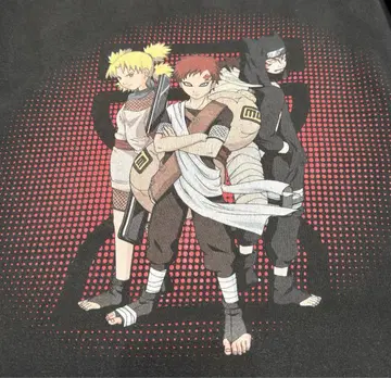 00s official NARUTO 나루토 가아라 모래 삼형제 T셔츠