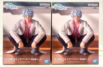 은혼 3학년 Z반 긴파치 선생님 데스크 피규어 사카타 긴파치 2종 세트