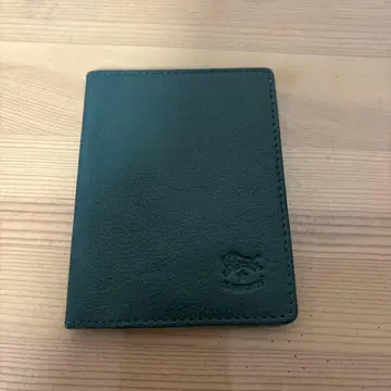 [ 새상품급 ] 일비종떼 다크 그린 가죽 패스케이스