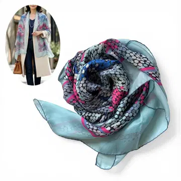 지고의 일품 LEONARD 레오나르 실크 스톨 스카프 173cm