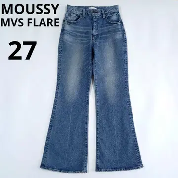 고품질 마우지 MVS FLARE 데님 팬츠 셀비지 빨간 귀 블루 27