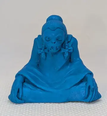 반다이 근육맨 지우개 레귤러 파트026 371 킨코츠 오바바 파란색