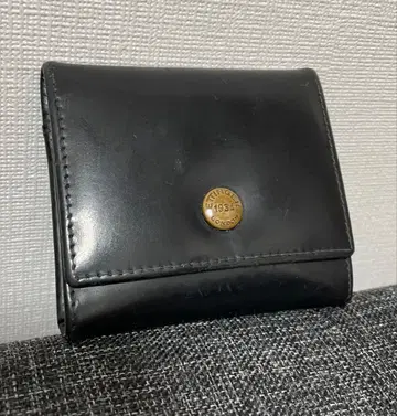 ETTINGER 블랙 가죽 코인 케이스