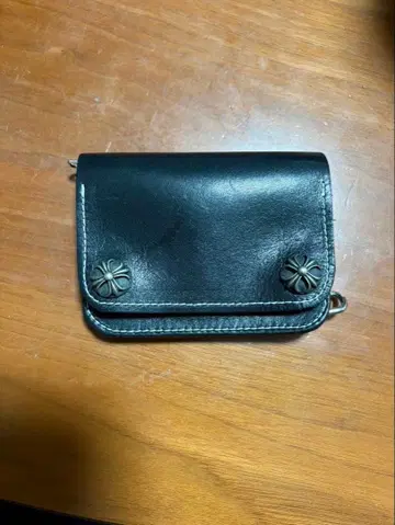 트래커 지갑 커스텀 네이비 참장식