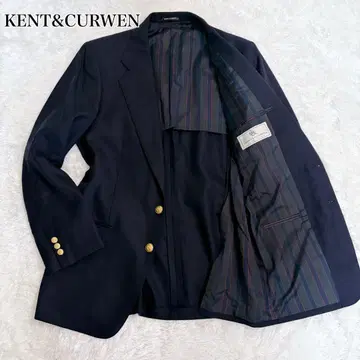 KENT&CURWEN 빈티지 네이비 골드 버튼 테일러드 자켓