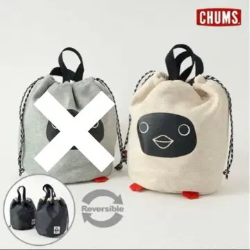 미사용 새상품 참스 부비 리버서블 미니 백 스웨트 CHUMS