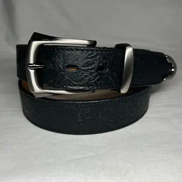 천연 가죽 플라워 엠보싱 웨스턴 벨트 스터드 캐주얼 가죽