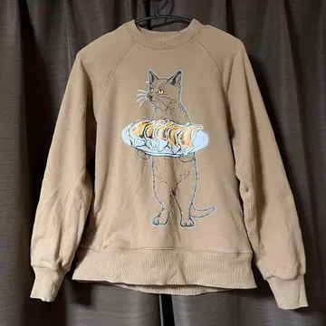 고슬로우 캐러밴 헤비웨이트 맨투맨 만두 고양이 사이즈 3