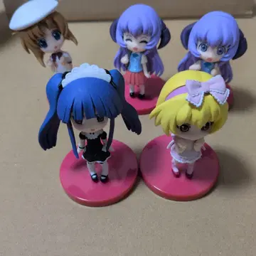 쓰르라미 울 적에 데포르메 피규어 5개 세트