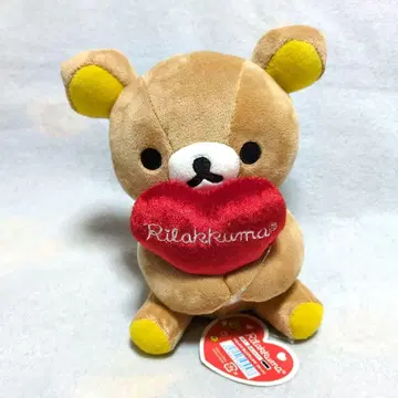 새상품 리락쿠마 하트형 쿠션 봉제 인형