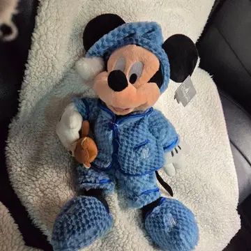 택 포함 미키 파자마 봉제 인형 홍콩 디즈니랜드 한정판
