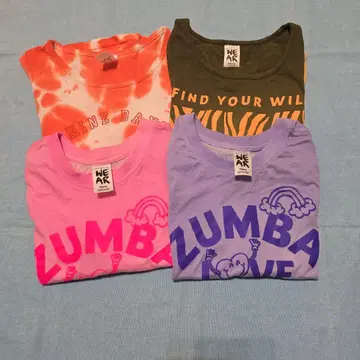 줌바 ZUMBA 탱크탑 4장 묶음
