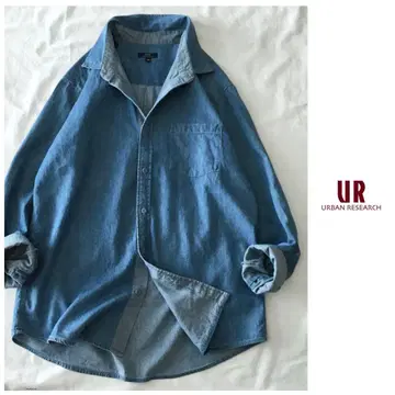 어반 리서치 [세탁 가능] 빈티지 워시 가공 데님 셔츠