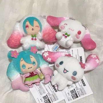 3 하츠네 미쿠 x 시나모롤 마스코트 벚꽃Ver. 전 4종