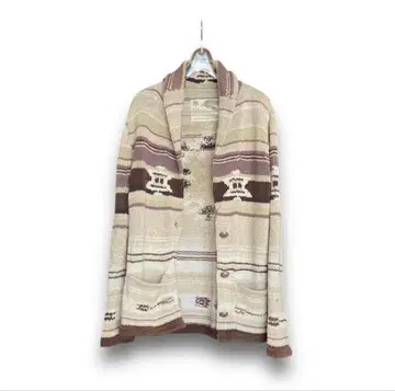 goa 오르테가 무늬 코위찬 니트 가디건