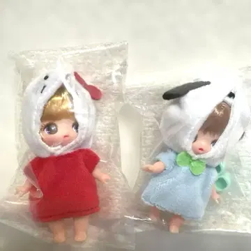 푸치 리카짱 산리오 캐릭터즈 포차코 헬로키티 2체 세트