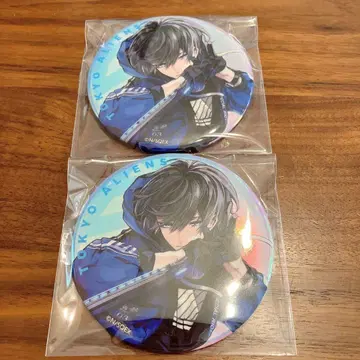 도쿄 에이리언즈 하오하오샵 텐쿠바시 쇼 빅 오로라 캔뱃지 x 2