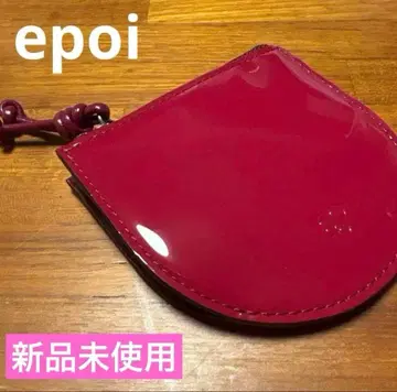 [새상품] epoi 와인 레드 코인 케이스 소가죽