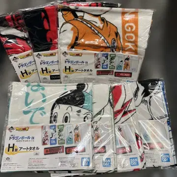 제일복권 드래곤볼 EX 지구를 지키는 전사들 H상 아트 타월 7개