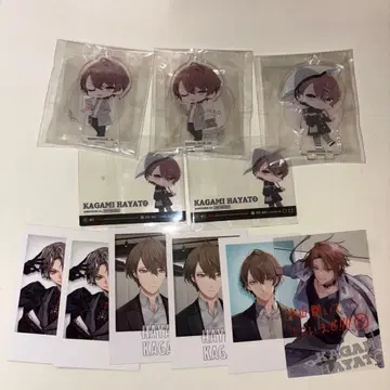 카가미 하야토 묶음 판매 폴라로이드 아크릴 스탠드 카드