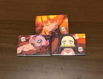 아가츠마 젠이츠 하시비라 이노스케 카마도 네즈코 캔뱃지 세트