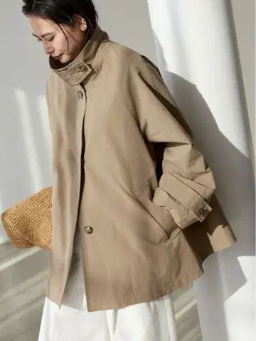 새상품 JOURNAL STANDARD 오가닉 코튼 와셔 텐트 코트