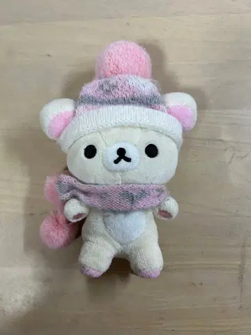리락쿠마 봉제 인형 니트 모자 머플러 약 20cm