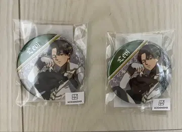 마루쿠지 진격의 거인 체스 style 리바이 소길 B 캔뱃지 2개 세트