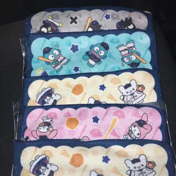 사무라이 재팬 x 산리오 복권 타월 5개 세트