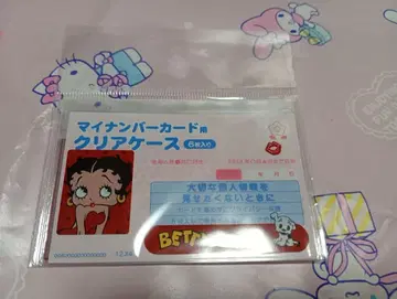 운모 넘버 카드 클리어 케이스 BETTY BOOP 베티 붑 미사용품