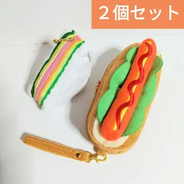 핫도그 샌드위치 폭신폭신 멀티 파우치 소품함 멀티 케이스