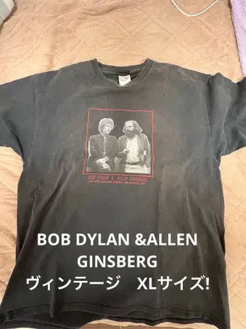 초레어 XL! BOB DYLAN&ALLEN GINSBERG 빈티지 티셔츠